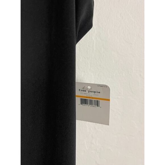 Free People Intimately S Slip Dress Black Stretch True Slinky Lace Hem NEW - Picture 6 of 9